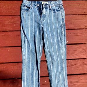 PacSun pinstripe straight jeans
